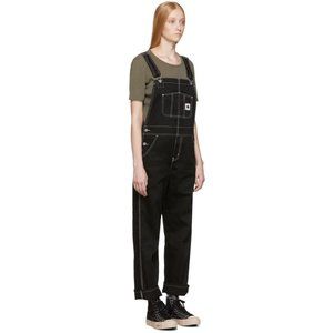 NWT Carhartt WIP Bib Overall Straight Black Denim